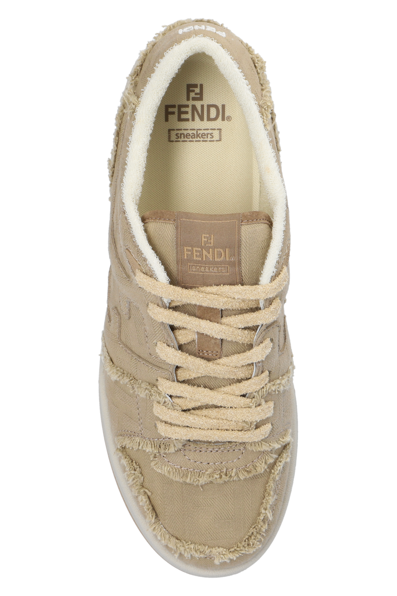 Fendi on sale shearling sneakers